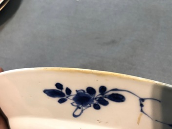 A fine collection of Chinese blue and white and famille rose porcelain wares, Kangxi/Qianlong