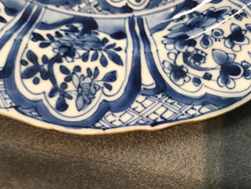 A fine collection of Chinese blue and white and famille rose porcelain wares, Kangxi/Qianlong