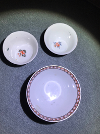 Une collection vari&eacute;e en porcelaine de Chine famille rose et grisaille, Yongzheng/Qianlong