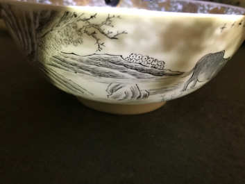 Une collection vari&eacute;e en porcelaine de Chine famille rose et grisaille, Yongzheng/Qianlong