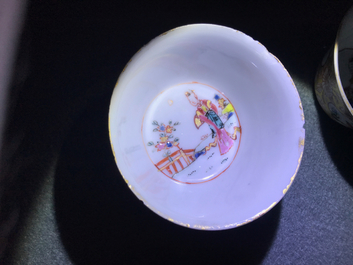Une collection vari&eacute;e en porcelaine de Chine famille rose et grisaille, Yongzheng/Qianlong