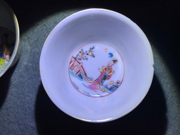Une collection vari&eacute;e en porcelaine de Chine famille rose et grisaille, Yongzheng/Qianlong