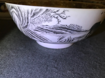 Une collection vari&eacute;e en porcelaine de Chine famille rose et grisaille, Yongzheng/Qianlong