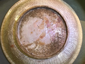 Two Chinese polychrome Swatow dishes, Ming