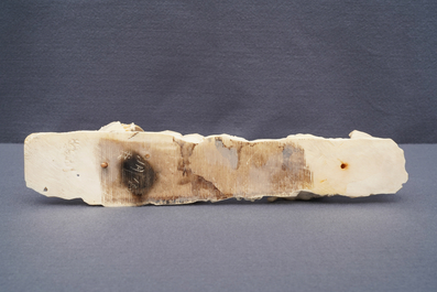 A polychrome Chinese ivory group with a shepherd, ca. 1940