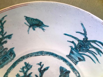 A Chinese Swatow dish with a deer, Ming