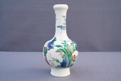 Een Chinese famille verte vaas, Chenghua merk, Kangxi
