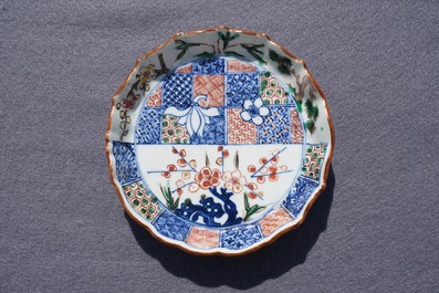 A Chinese wucai ko-sometsuke dish for the Japanese market, Fu mark, Tianqi
