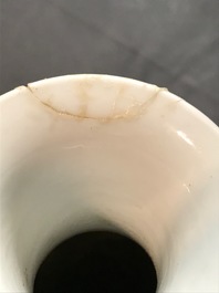 A Chinese qianjiang cai landscape vase signed Wang Yeting, 20th C.