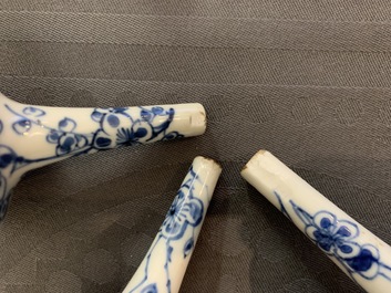Ten fine Chinese blue and white miniature vases, Kangxi
