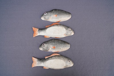 A pair of fine Chinese export fish tureens and covers, Qianlong