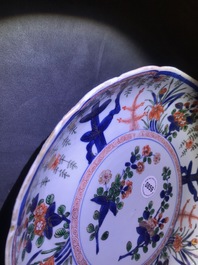 A Chinese famille verte Japanese market dish, Kangxi