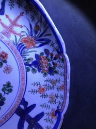 A Chinese famille verte Japanese market dish, Kangxi