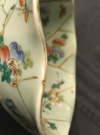 Six Chinese celadon bowls and a pair of bowls on stands for the Peranakan or Straits market, 19th C.