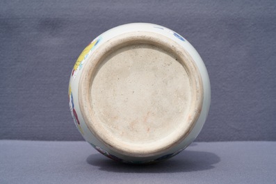 A Chinese famille rose 'Immortals' vase, 19th C.