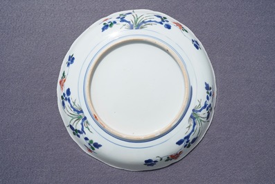 A Chinese famille verte Japanese market dish, Kangxi