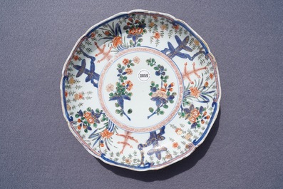 A Chinese famille verte Japanese market dish, Kangxi