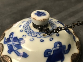 Four Chinese famille rose and blue and white jugs and teapots, Kangxi/Qianlong