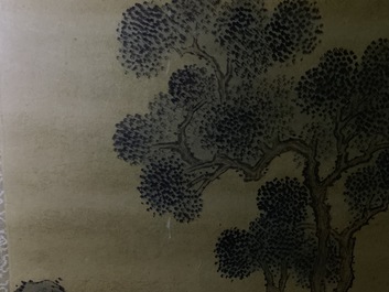 Qiu Qiyun, He Dunren, Chen Shoumei (China, 20th C.): three framed works, ink and color on paper