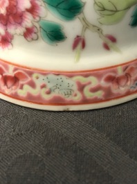Six Chinese celadon bowls and a pair of bowls on stands for the Peranakan or Straits market, 19th C.