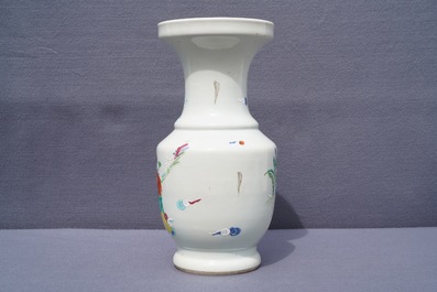 A Chinese famille rose 'Immortals' vase, 19th C.