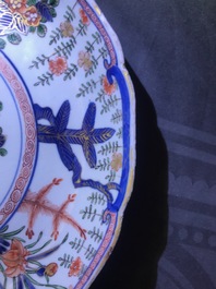 A Chinese famille verte Japanese market dish, Kangxi