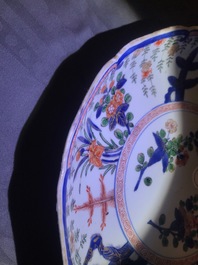 A Chinese famille verte Japanese market dish, Kangxi