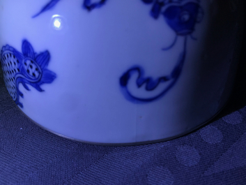 A varied collection of Chinese 'Bleu de Hue' Vietnamese market wares, 19th C.