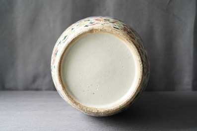 A Chinese famille rose 'Wu Shuang Pu' vase, 19th C.