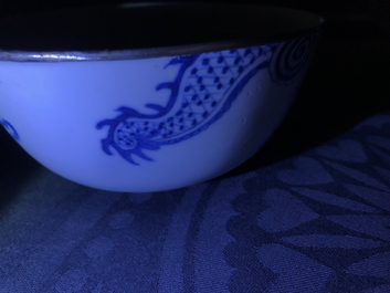 A varied collection of Chinese 'Bleu de Hue' Vietnamese market wares, 19th C.