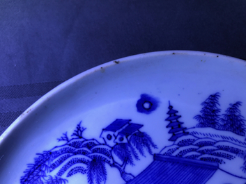 A varied collection of Chinese 'Bleu de Hue' Vietnamese market wares, 19th C.
