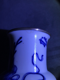 A varied collection of Chinese 'Bleu de Hue' Vietnamese market wares, 19th C.