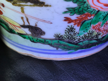 Een Chinese famille verte dekselvaas en een Swatow pot, Transitie periode en 19e eeuw