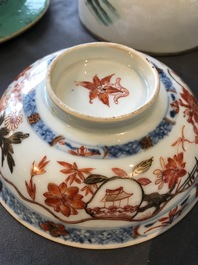 Ten various Chinese porcelain covers, 18th C. and later