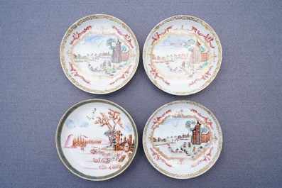 A varied collection of Chinese famille rose export porcelain, Qianlong