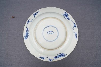 A fine collection of Chinese blue and white and famille rose porcelain wares, Kangxi/Qianlong