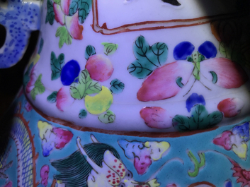 A Chinese famille rose 'Wu Shuang Pu' vase, 19th C.