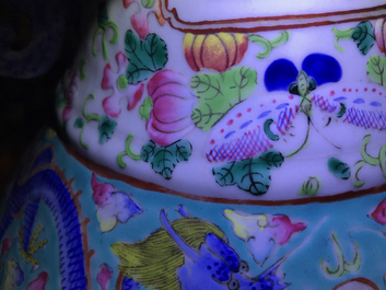 A Chinese famille rose 'Wu Shuang Pu' vase, 19th C.