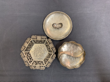 A varied collection of Chinese silver, 19/20th C.