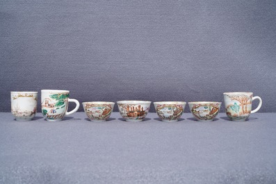 A varied collection of Chinese famille rose export porcelain, Qianlong
