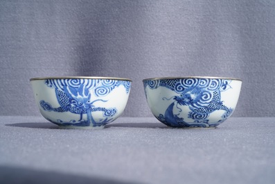 A varied collection of Chinese 'Bleu de Hue' Vietnamese market wares, 19th C.