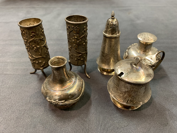 A varied collection of Chinese silver, 19/20th C.