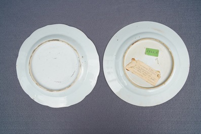 A fine collection of Chinese blue and white and famille rose porcelain wares, Kangxi/Qianlong