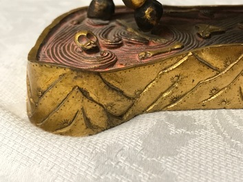 Une figure de Palden Lhamo en bronze dor&eacute;, Tibet, 17&egrave;me