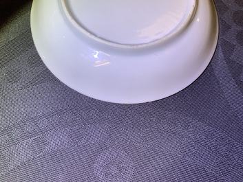 A Chinese famille rose &lsquo;Shipping&rsquo; saucer, Yongzheng