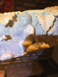 An exceptionally large carved ivory 'Bacchants' tusk, France or Italy, 18th C.