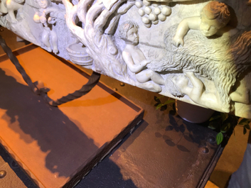 An exceptionally large carved ivory 'Bacchants' tusk, France or Italy, 18th C.