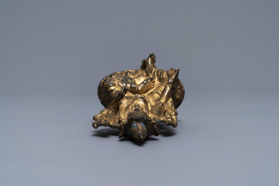 Une figure d'une Tara Verte en bronze dor&eacute;, Sino-Tibet, 17/18&egrave;me