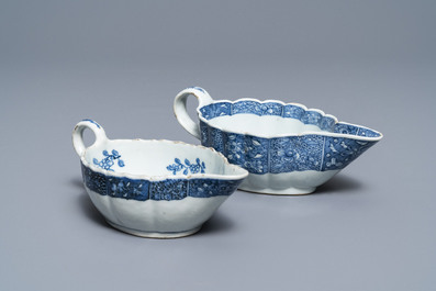 A 119-piece Chinese blue and white 'Romance of the Western chamber' dinner service, Qianlong