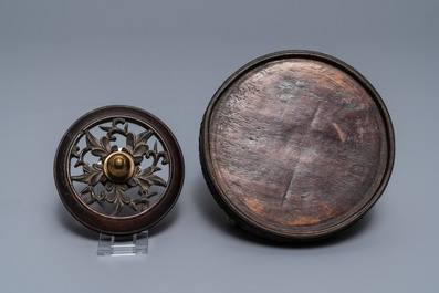 A large Chinese Thai market Bencharong ginger jar, 19/20th C.